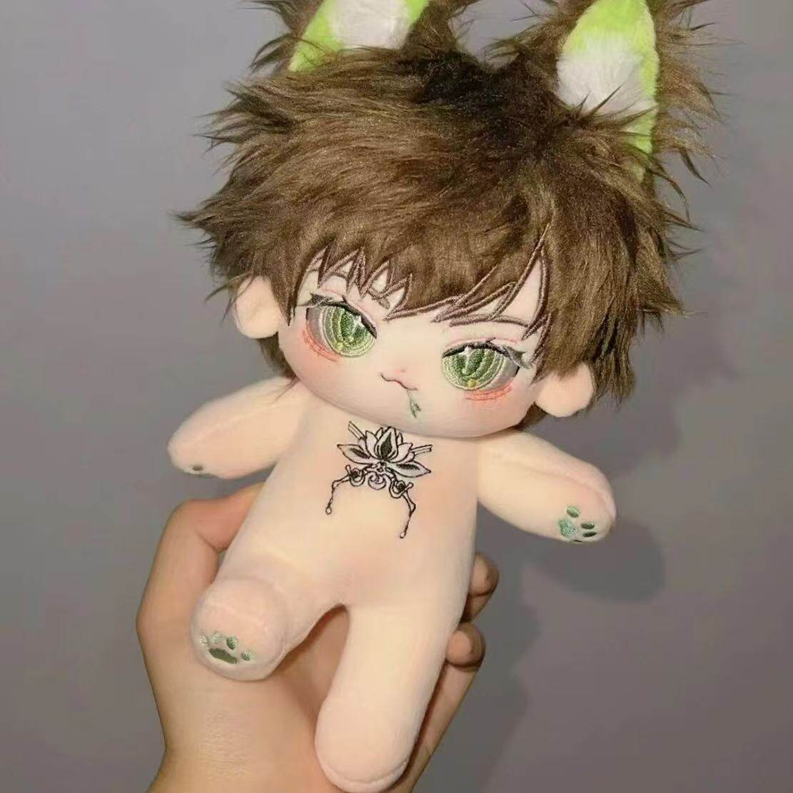 王者荣耀玩偶王者荣耀李白属性太白猫猫20cm棉花娃游戏周边高颜值玩偶公仔礼物