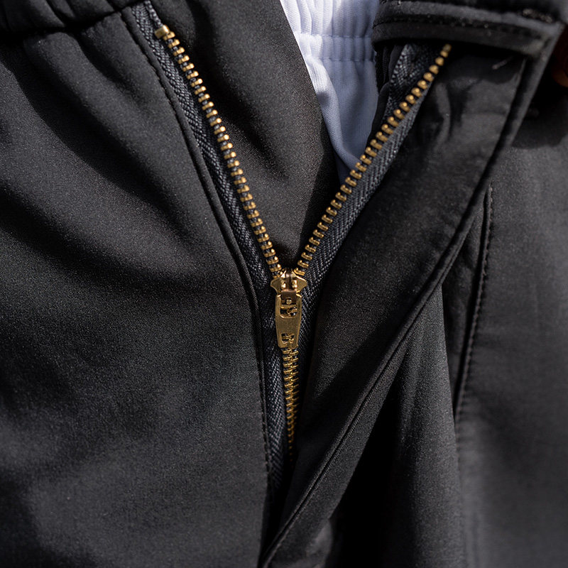 冬季加绒男士多兜口袋阔腿裤休闲裤 安博罗休闲裤