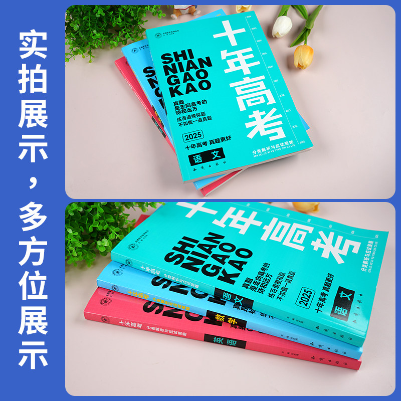 2025十年高考真题数学物理化学生物语文英语政治历史地理全国卷新高考含2024高考真题分类解析试卷汇编必刷题高三一二轮总复习资料