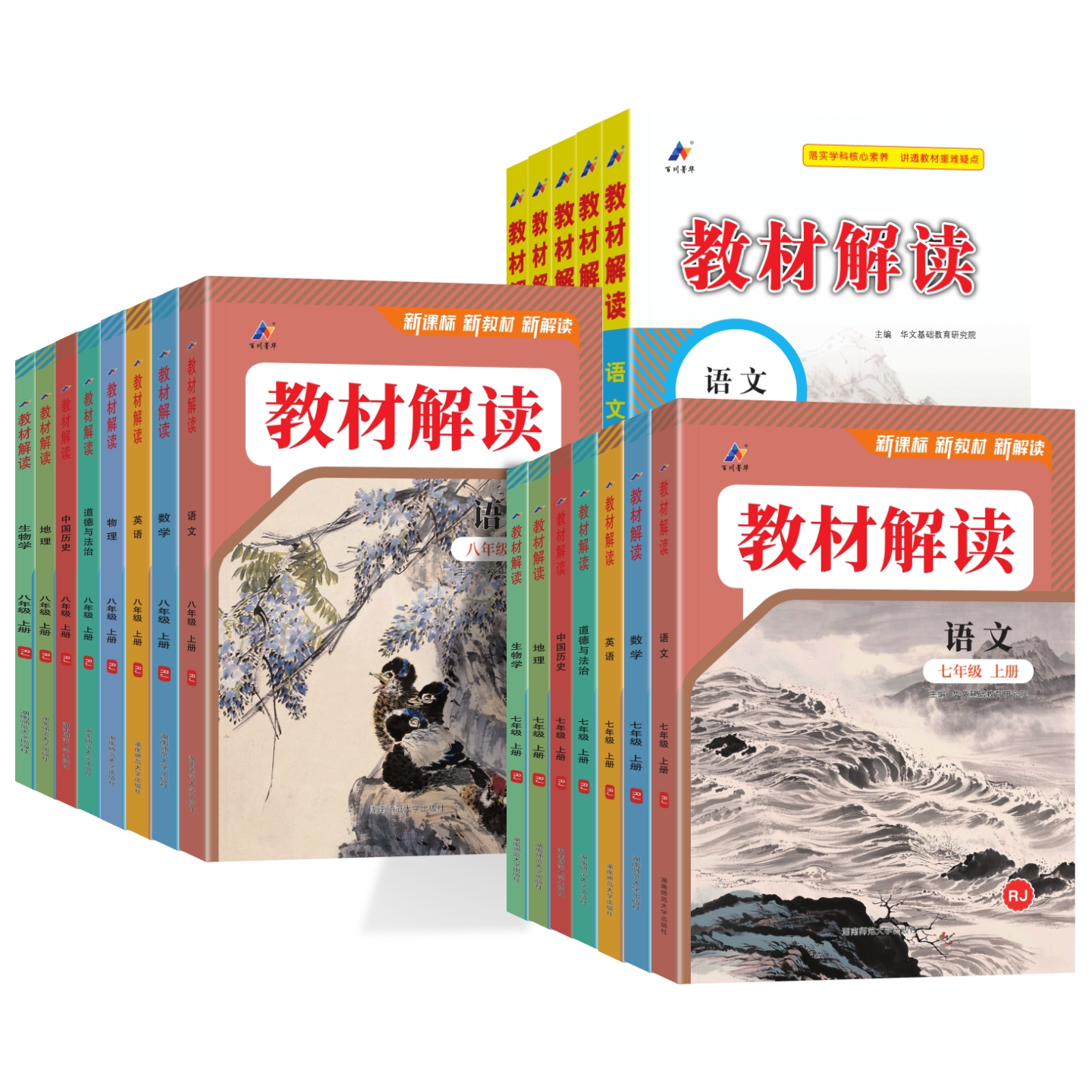 2024教材解读七八九年级上册下册语文数学英语人教版编版全套初中政治历史地理生物配套教材全解中学辅导资料书基础同步训练练习册