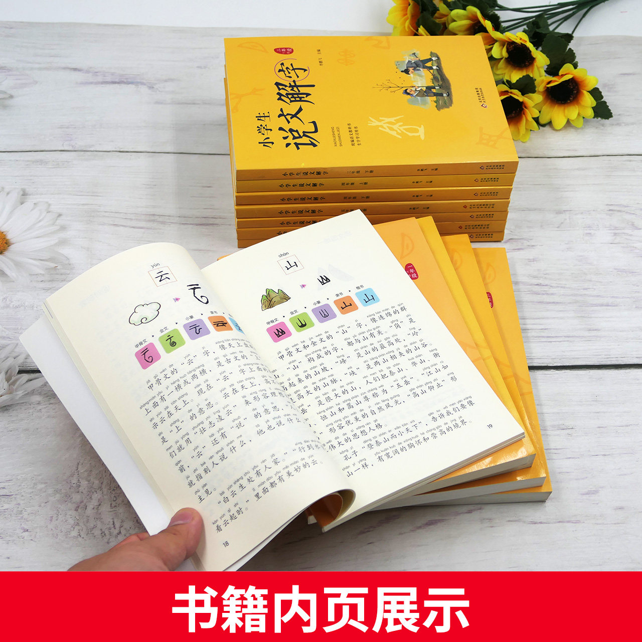 正版小学生说文解字儿童版少儿一二三四五六年级上下册全套彩绘注音版同步课本文字讲解生字学习用书字词通解识字认字生字幼小衔接