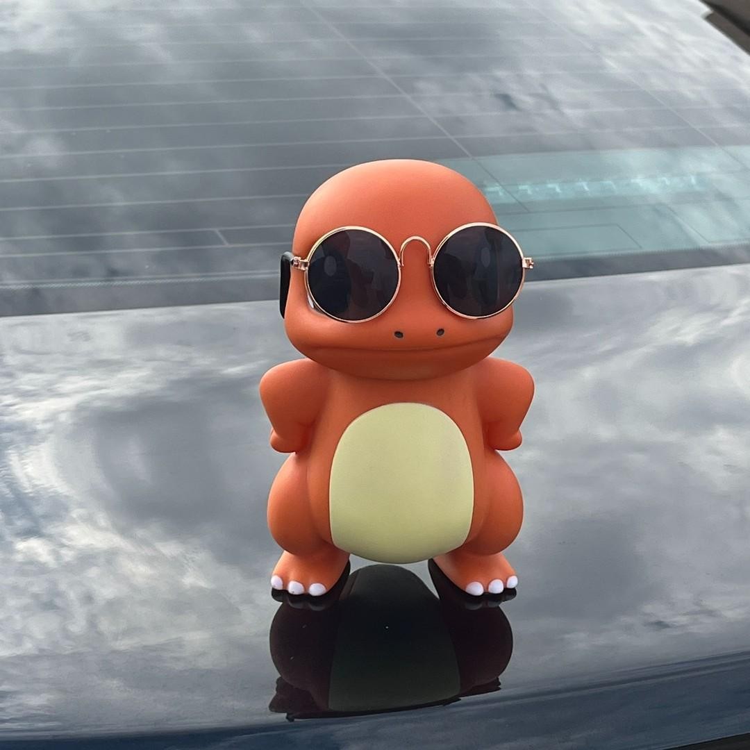 霸气傲娇小火龙杰尼龟汽车车载摆件车尾挂件装饰创意桌面手办模型 - 图2