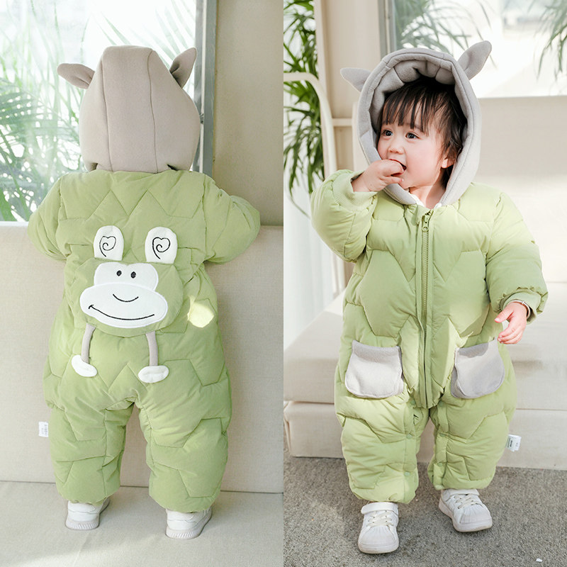 冬季哈衣秋冬外出服抱衣套装连体衣 力啦丽啦大胜佳连身衣/爬服/哈衣