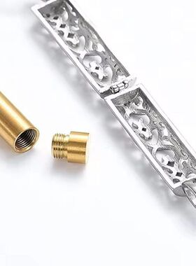 镂空生命树宠物骨灰盒吊坠香水瓶 火葬珠宝可打开圆柱骨灰项链罐