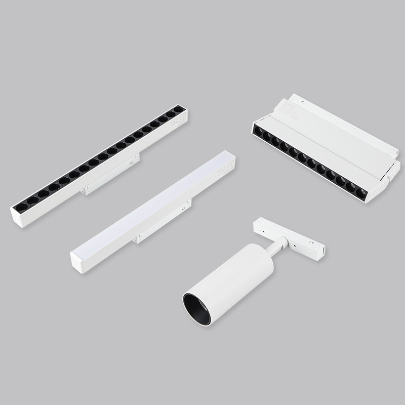 白色款磁吸轨道灯无主灯客厅照明吸顶嵌入式明装卧室过道LED照明,淘宝优惠券,粉丝福利购,淘宝优惠卷