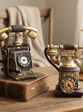 美式风树脂模型复古相机存钱罐