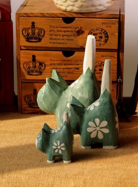 摆件绘画木质工艺品