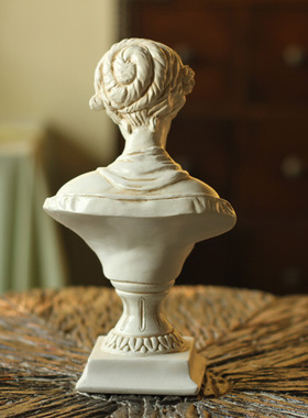 树脂欧式风维纳斯少女头像装饰品