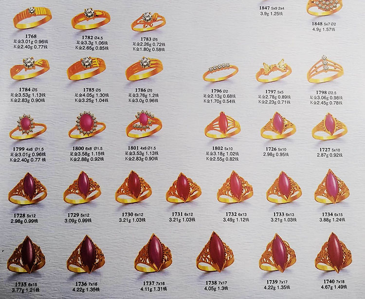 恒得利石膏模具 男女戒指吊坠项链手镯模具 金