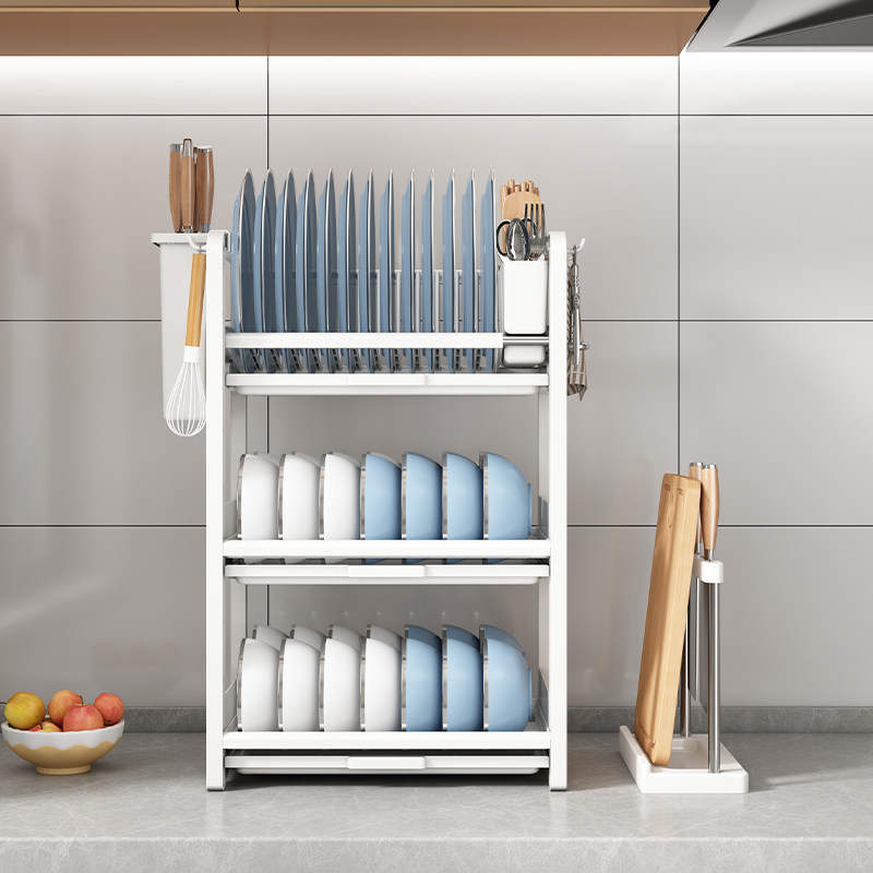 碗盘收纳架厨房碗碟置物架台面碗筷砧板架厨房多功能沥水架收纳盒,淘宝优惠券,粉丝福利购,淘宝优惠卷