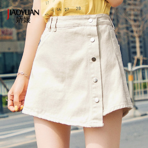 女夏季高腰牛仔短裤