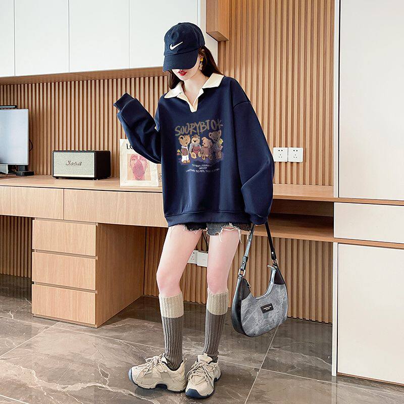 纯棉新爆款初高中学生加绒红色卫衣热销榜秋冬本命年上衣女正流行