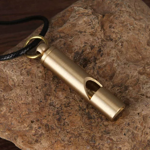 Латунный дорожный спасательный жилет, свисток, бамбуковый детский брелок для тренировок