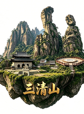 【三清山冰箱贴】江西风景名胜旅游纪念装饰品金属浮雕文创伴手礼