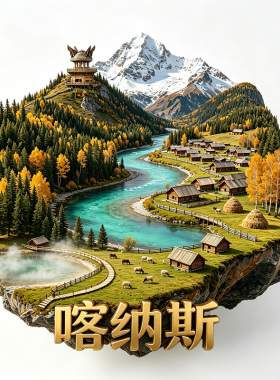 【喀纳斯冰箱贴】新疆阿勒泰北疆景区文创秋景纪念磁贴旅游伴手礼