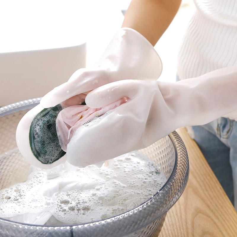 家务魔术刷洗碗手套硅胶软毛刷厨房清洁去污耐用刷锅胶皮刷锅
