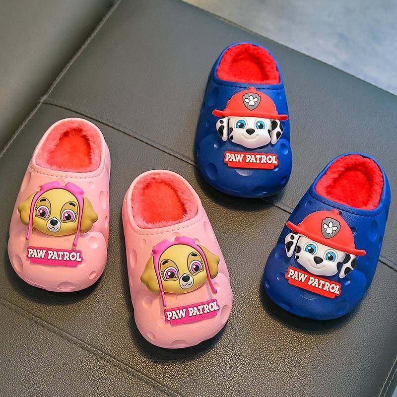 汪汪队儿童拖鞋男童秋冬季新款男孩室内保暖加绒外穿防水包跟棉鞋,淘宝优惠券,粉丝福利购,淘宝优惠卷