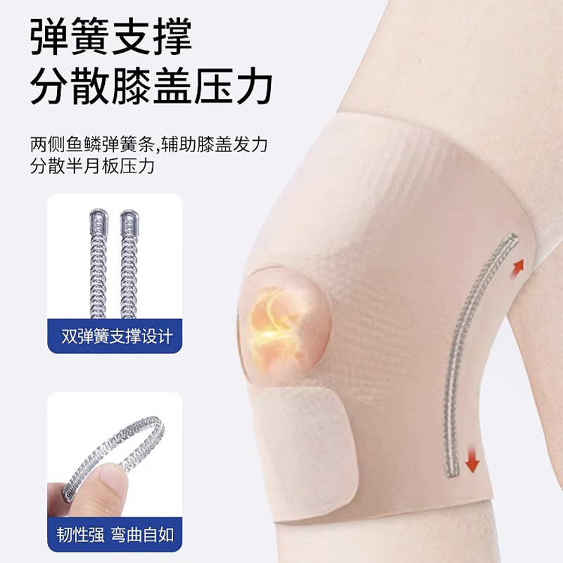 护膝半月板损伤男运动膝盖女士髌骨保护带专用护具跑步关节保护套-图0