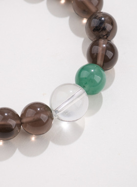 天然冰曜石白水晶非洲翠手链串珠女轻奢高级感手串手饰爆款批发