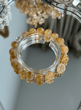 【金福袋】天然黄塔晶葫芦手链女招财旺事业黄水晶手串蛇年吉祥物