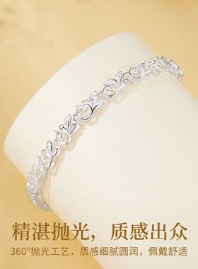 凤凰于飞S999足银凤舞九天手链女士轻奢纯银手串高级感礼物送女友
