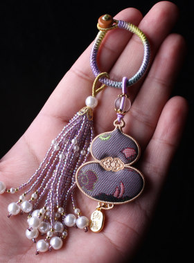 非遗成品宋锦葫芦挂件流苏包挂古风汉服挂饰diy车挂配饰配件其它