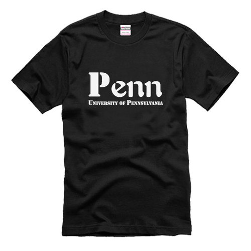 美国大学T恤 宾夕法尼亚大学短袖T恤校园文化衫校服Penn T恤 - 图3