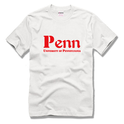 美国大学T恤 宾夕法尼亚大学短袖T恤校园文化衫校服Penn T恤 - 图1