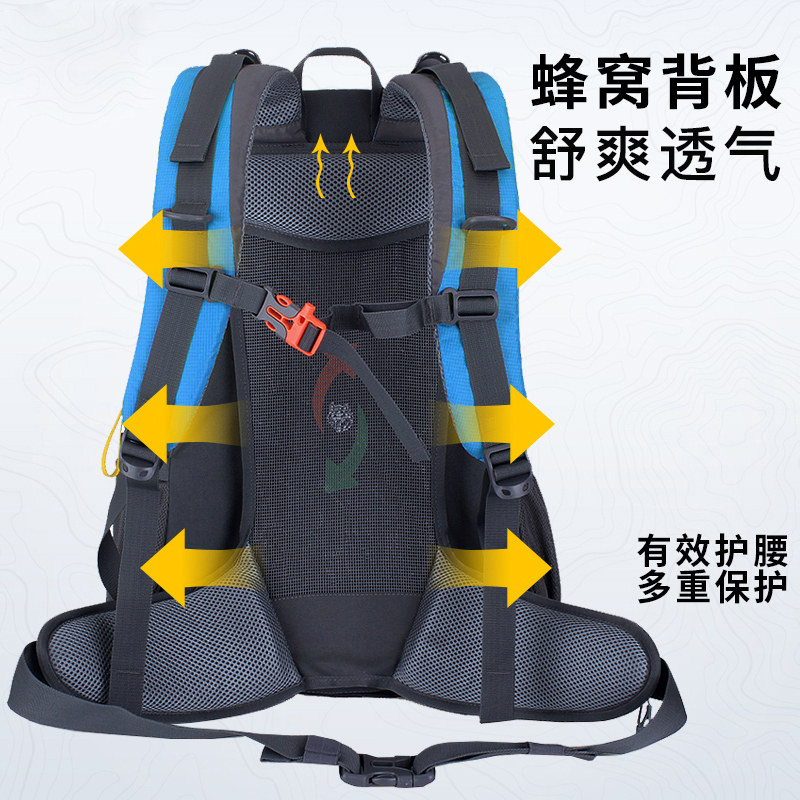 七匹狼户外登山包男士双肩背包大容量轻便防水旅游旅行包2024新款,淘宝优惠券,粉丝福利购,淘宝优惠卷