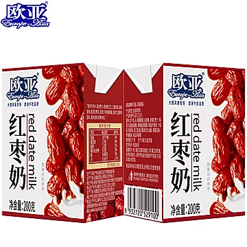 欧亚牛奶红枣奶200g*21盒/箱[5元优惠券]-寻折猪