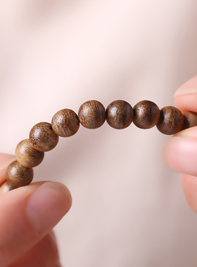 香气浓郁悠远！天然老山檀香手串女多圈三圈沉香木手链女文玩念珠