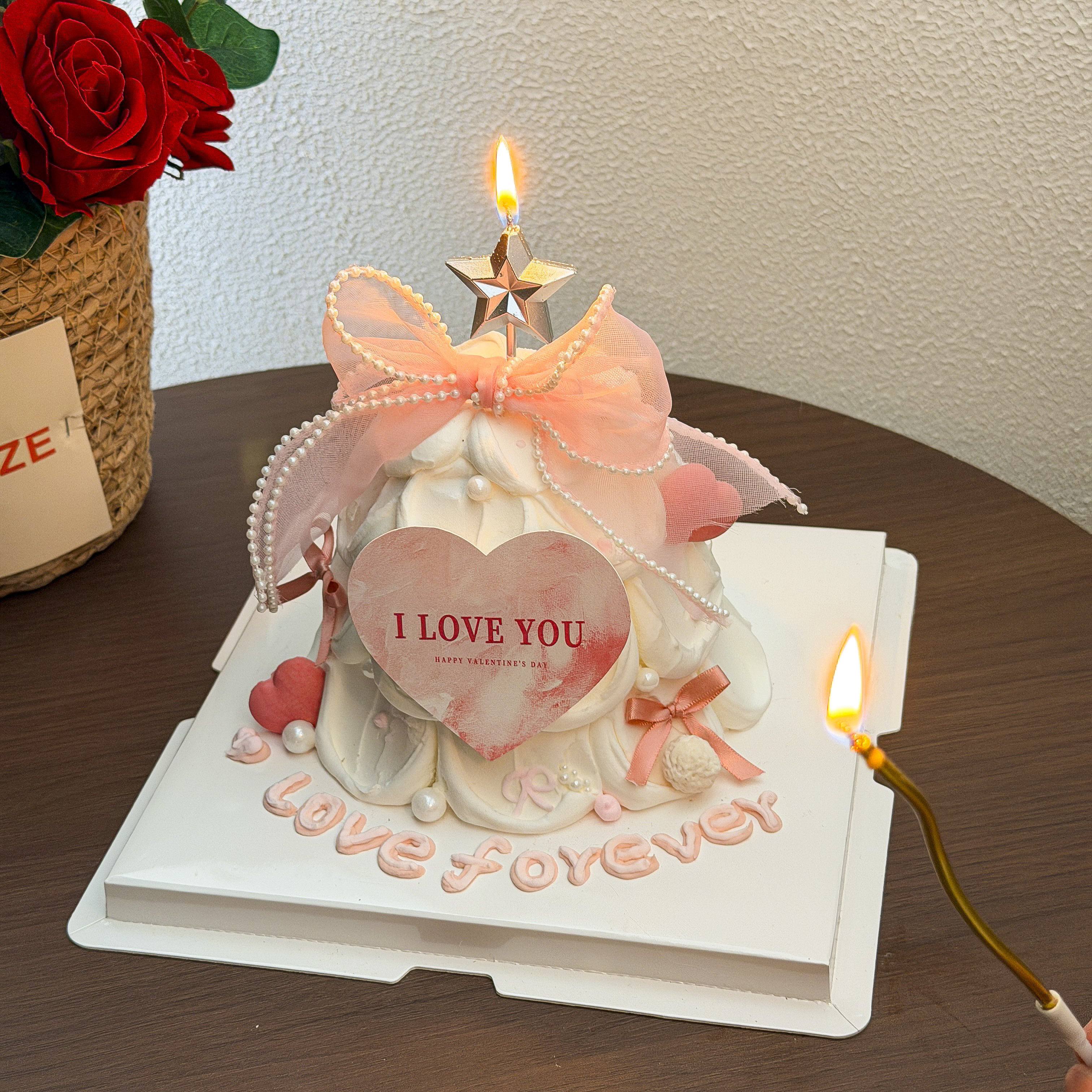 新款情人节蛋糕装饰214七夕520鱼尾丝带五角星蜡烛爱心卡片插件,淘宝优惠券,粉丝福利购,淘宝优惠卷