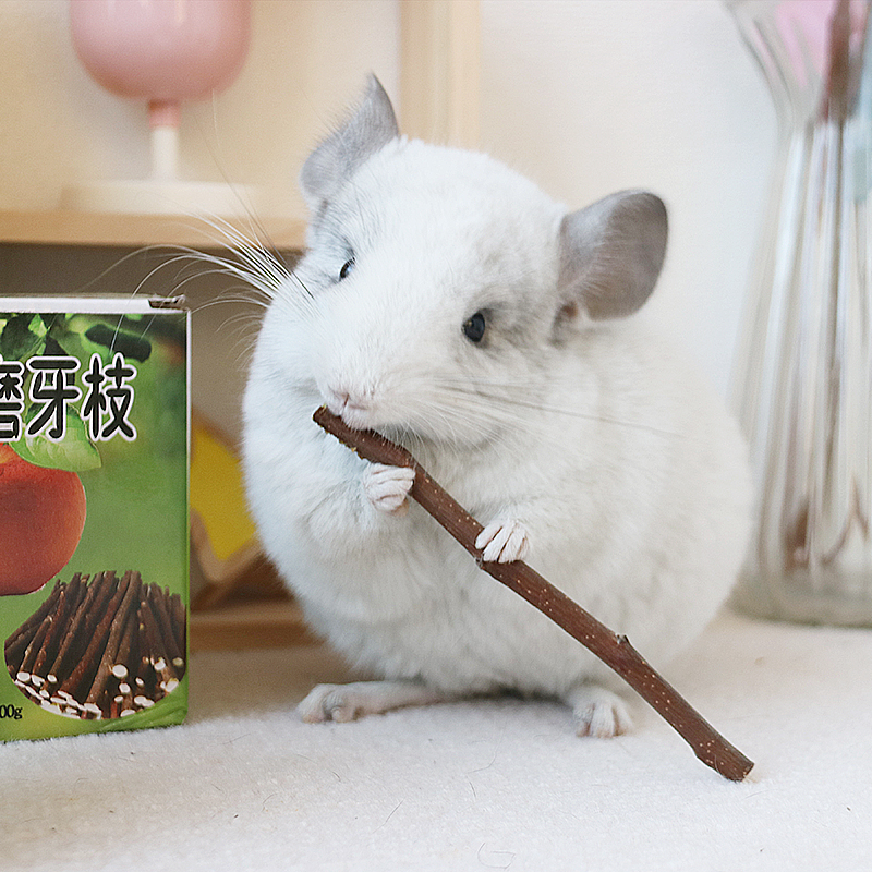 龙猫零食烘干苹果枝兔子仓鼠豚鼠苹果木磨牙棒500g一斤装小宠零食 - 图0