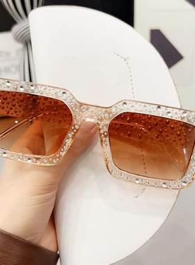 女式太阳镜防紫外线圆脸大框墨镜2025年新款大脸显瘦复古网红眼镜