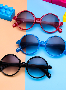 2022新款儿童太阳镜女可爱卡通墨镜男夏季防紫外线眼镜框遮阳镜