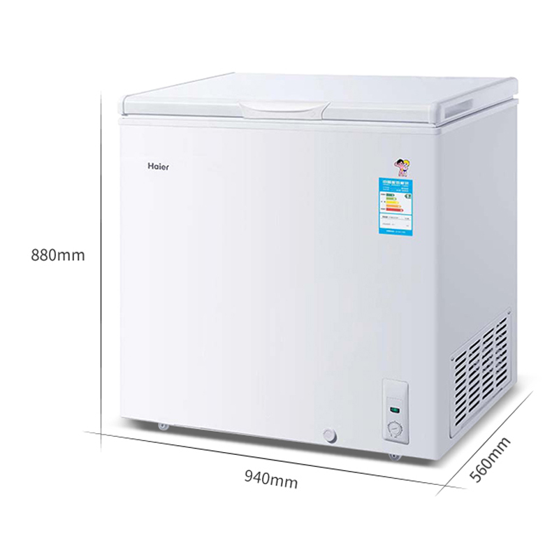 小型冰柜家用商用冷柜单温卧式冷藏冷冻柜 199HT BD BC 海尔 Haier 小型冰柜家用商用冷柜单温卧式冷藏冷冻柜 199HT BD BC 海尔 Haier