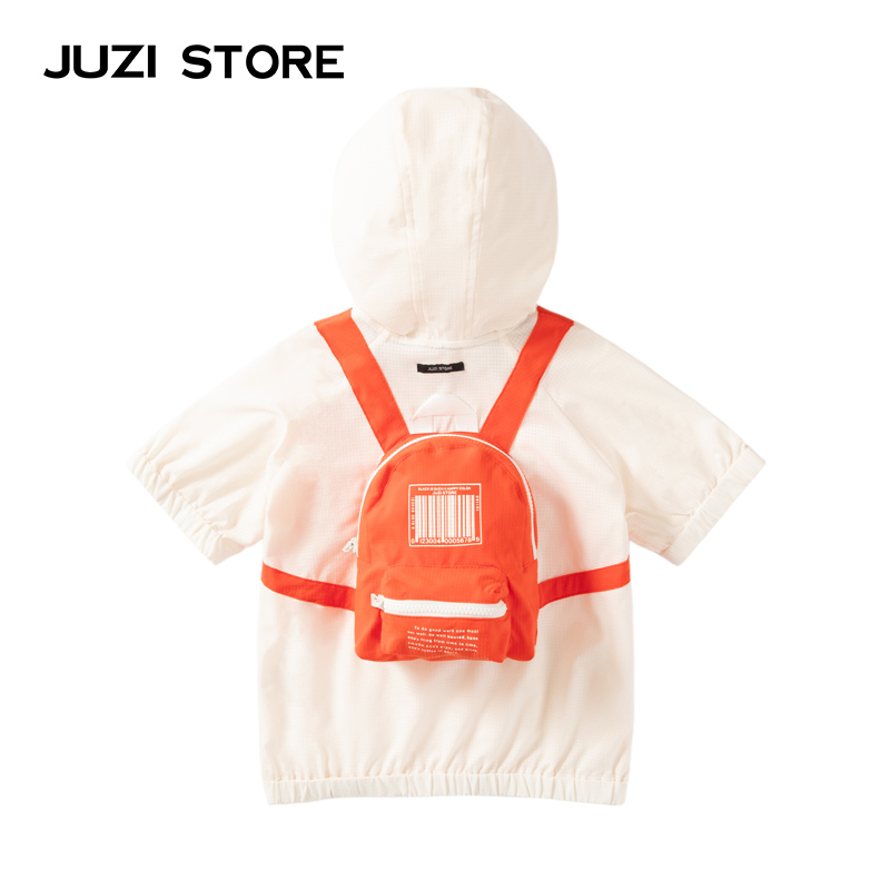 JUZI STORE童装轻薄卫衣裙涤纶方格书包装饰连衣裙女童1016201 - 图0