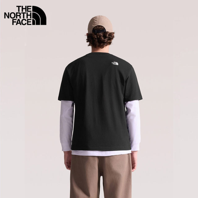 North Face ຜູ້ຊາຍແລະແມ່ຍິງກາງແຈ້ງຂອງຝ້າຍບໍລິສຸດຄໍເສື້ອທີເຊີດແຂນສັ້ນ