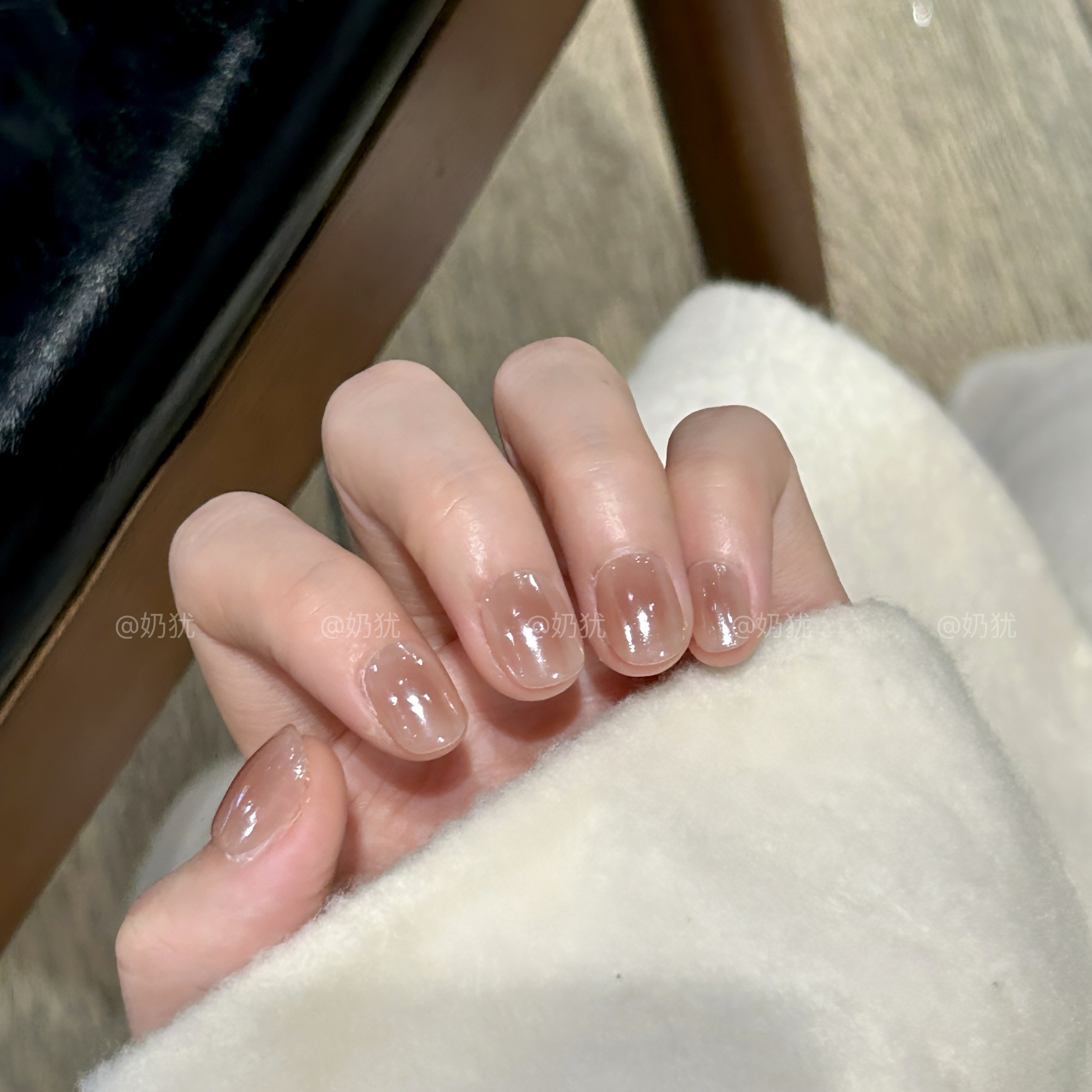 【A宙斯】高品质极光珍珠光泽感纯手工腮红显白美甲成品穿戴甲贴,淘宝优惠券,粉丝福利购,淘宝优惠卷