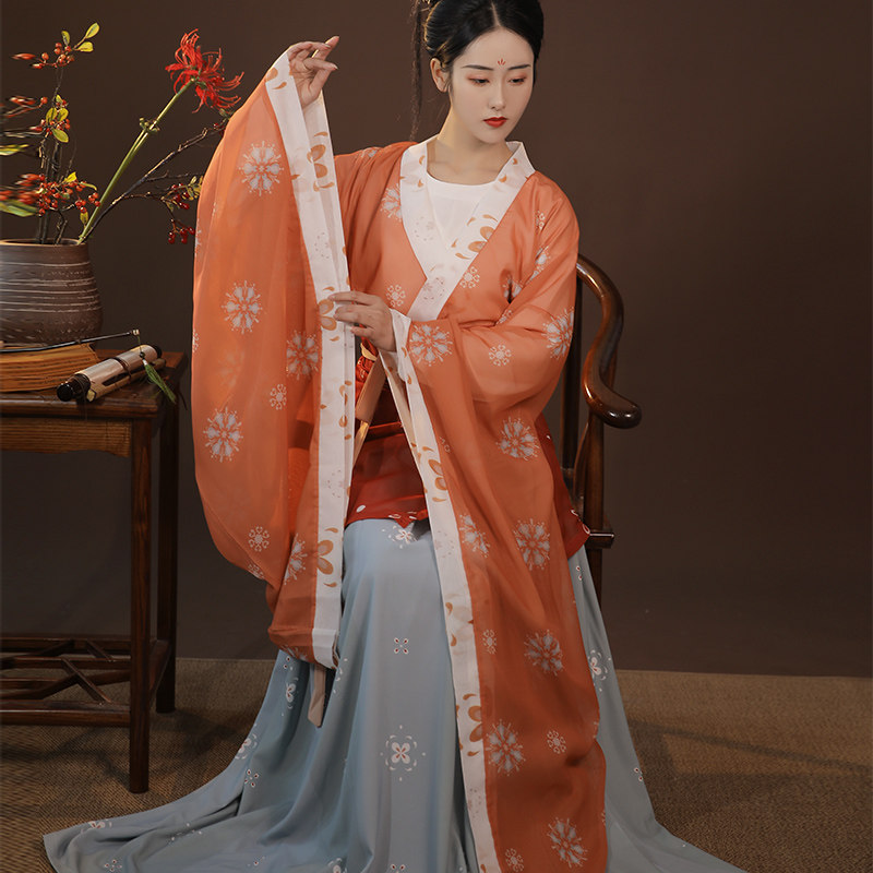 墨莉原创中国风齐腰春夏汉服 墨莉汉服