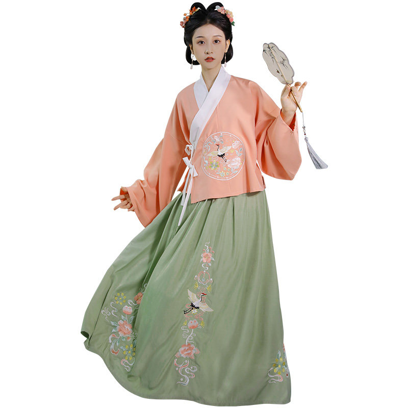 墨莉原创女【别鹤吟】明制袄裙汉服 墨莉汉服