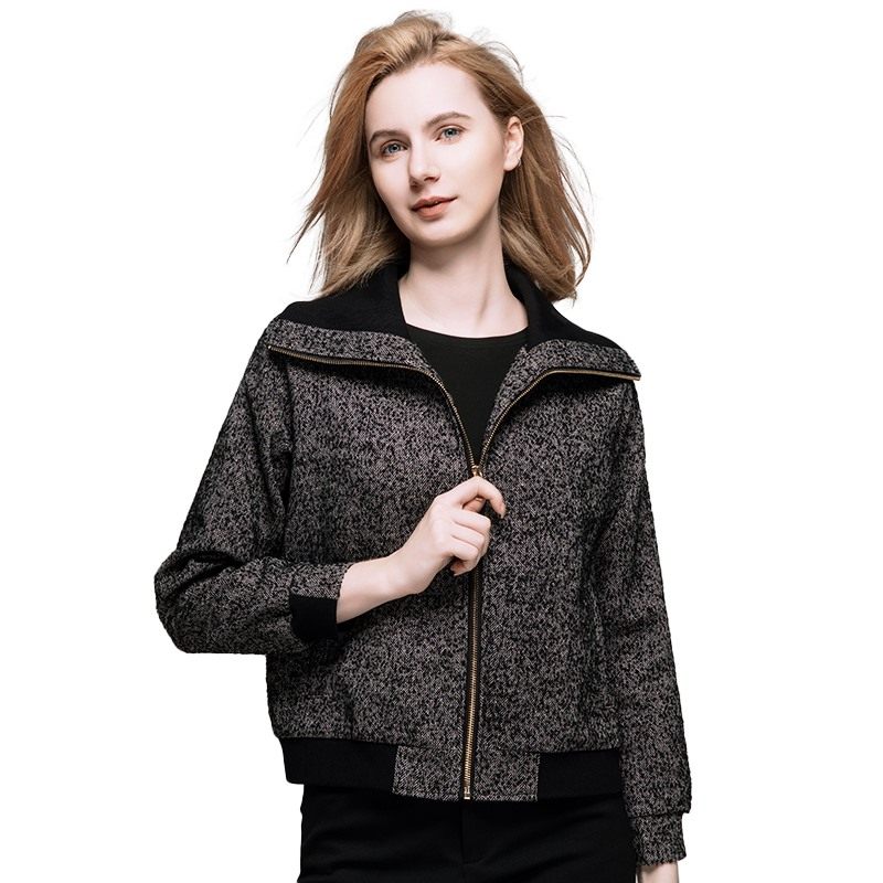 小香风外套女秋冬2025新款女装大码夹克短款秋冬羊毛呢外套棒球服,淘宝优惠券,粉丝福利购,淘宝优惠卷