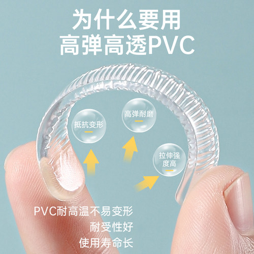 防撞贴家用门把手硅胶保护垫门防碰撞神器家具冰箱静音透明缓冲垫 - 图2