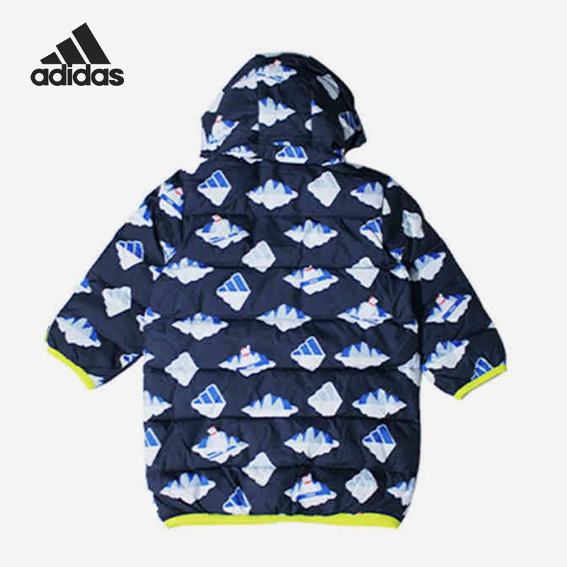 Adidas/阿迪达斯正品秋季婴童运动保暖羽绒服H38374 - 图0