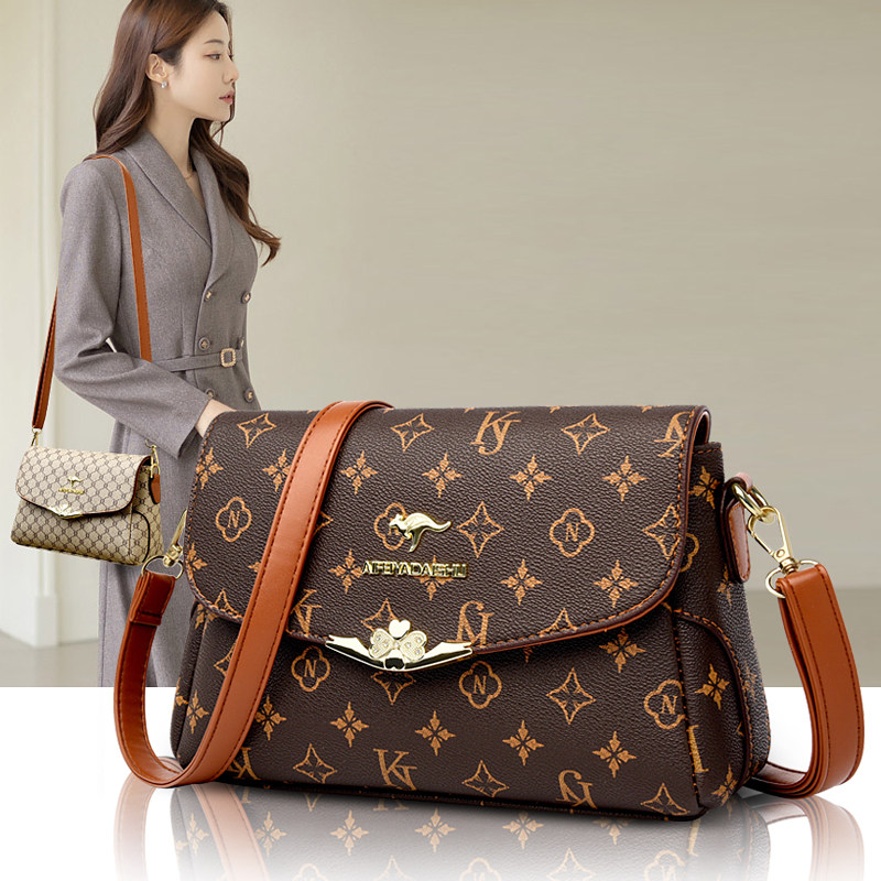 品牌真皮斜挎女包2025新款时尚中年妈妈包百搭软皮女士单肩腋下包,淘宝优惠券,粉丝福利购,淘宝优惠卷