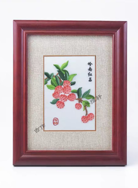 粤绣手工刺绣广州特色摆件-广绣