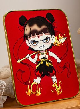 哪吒之魔童闹海2敖光敖丙父子送礼物装饰画相框摆件朋友生日礼物