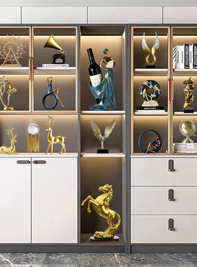 客厅摆件旺宅家居酒柜茶几装饰品新款办公桌鞋柜玄关高档次工艺品