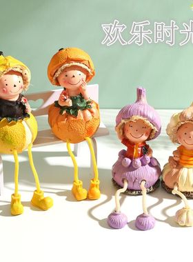 家居装饰品客厅桌面小摆件工艺品可爱娃娃创意房间卧室内装饰品