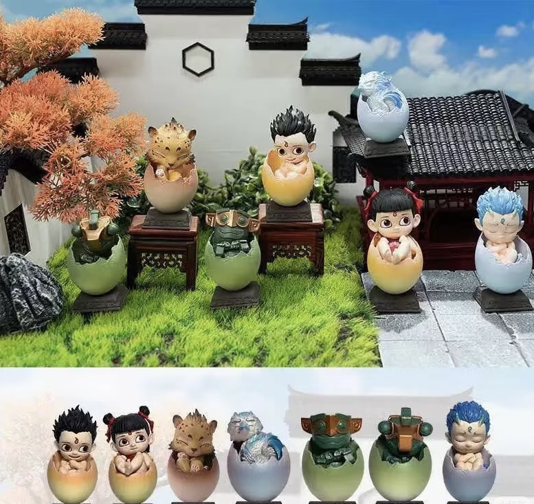 新品 哪吒之魔童降世蛋宠盲盒潮玩敖丙公仔玩具摆件玩偶手办女生